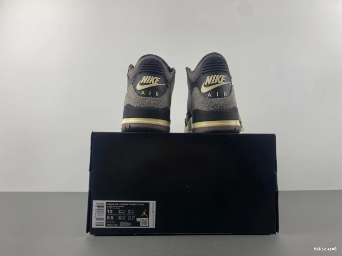 Reps TBkick FZ4811-001 3 Black Jordan A Ma Air x Maniere 0822